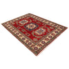 Kazak Rug Handmade Red Medallion 2x4 ft