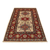 Kazak Rug Handmade Beige Medallion 2x4 ft