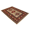 Kazak Rug Handmade Beige Medallion 2x4 ft