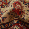 Kazak Rug Handmade Beige Medallion 2x4 ft