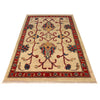 Kazak Rug Handmade Beige Medallion 2x4 ft