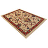 Kazak Rug Handmade Beige Medallion 2x4 ft