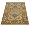 Kazak Rug Handmade Beige Medallion 2x4 ft