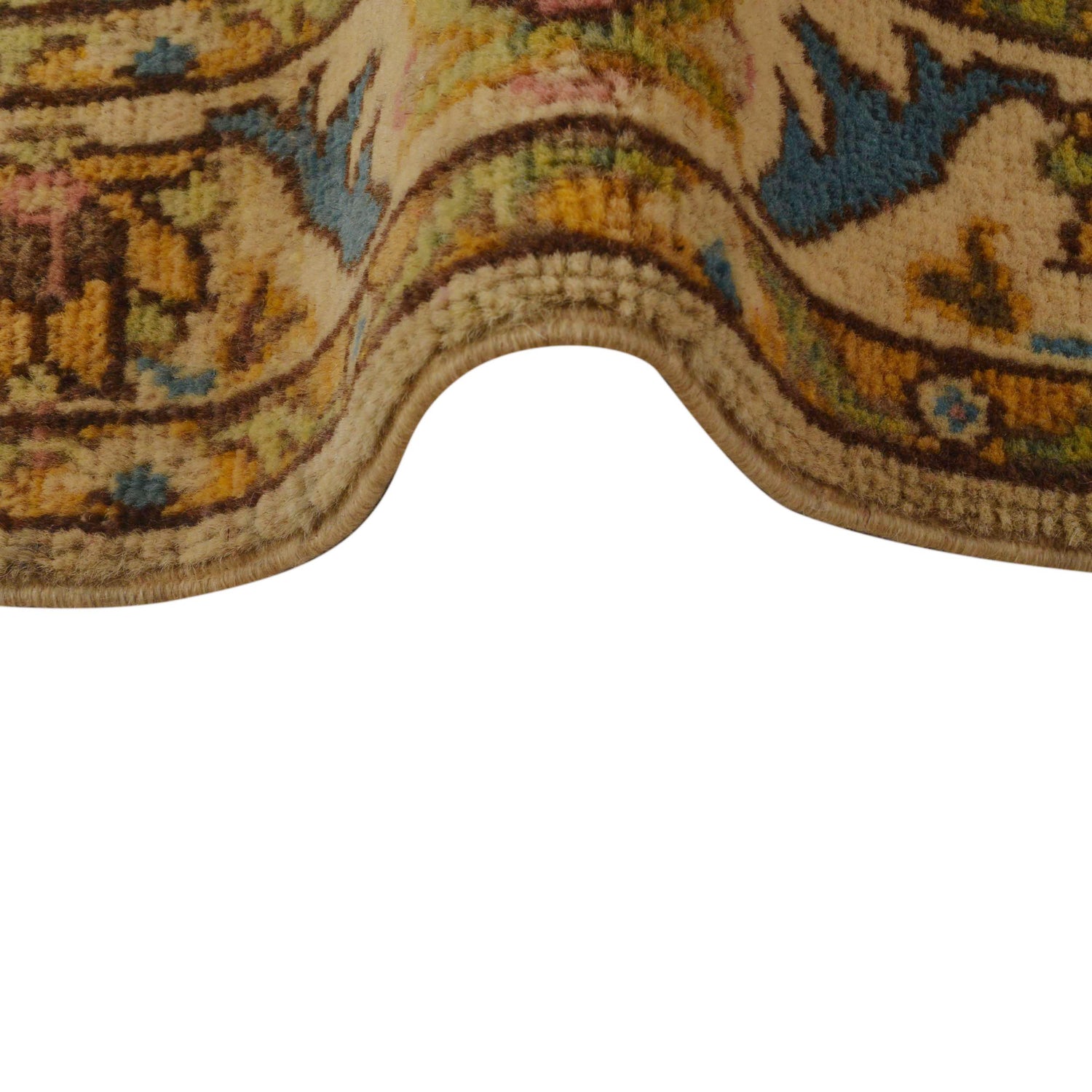 Kazak Rug Handmade Beige Medallion 2x4 ft