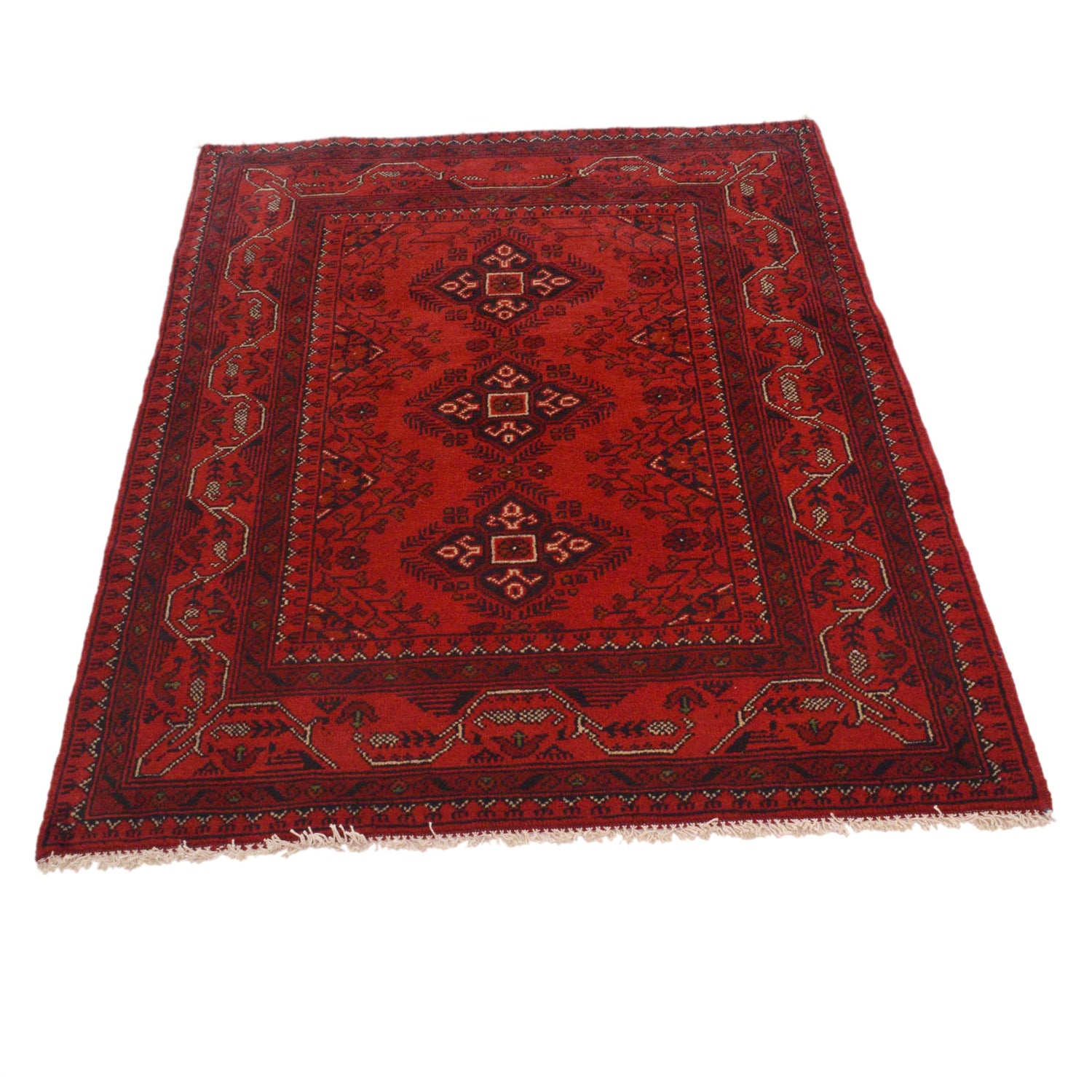 Khal Mohammadi Rug Handmade Red 3x5 ft