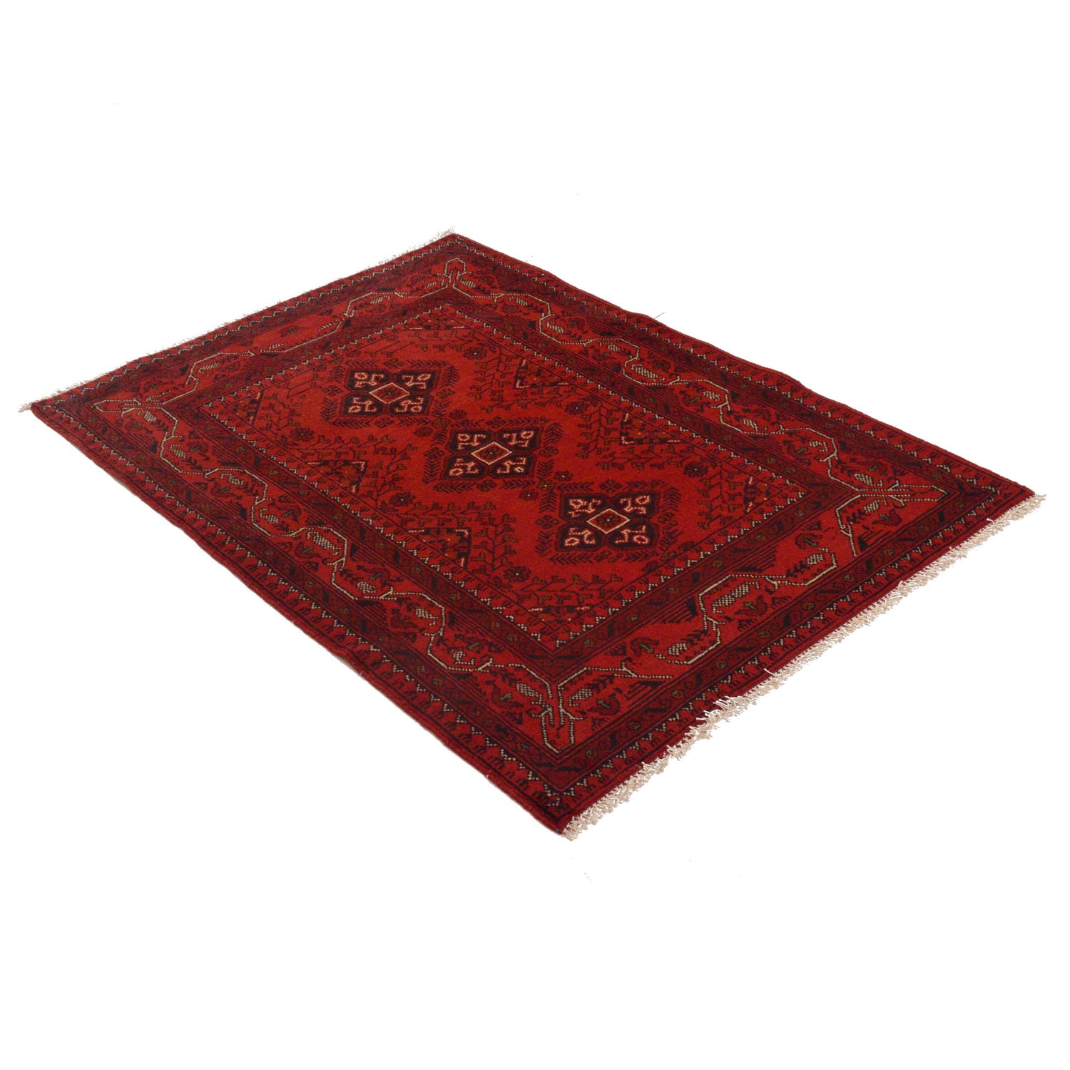 Khal Mohammadi Rug Handmade Red 3x5 ft