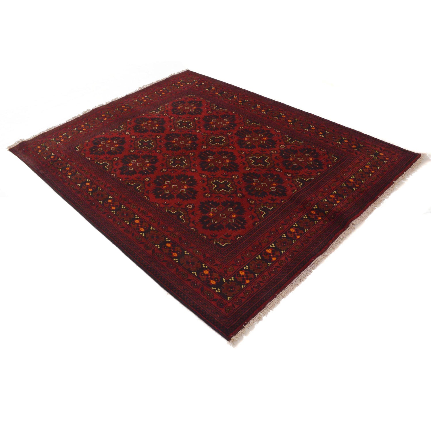 Khal Mohammadi Rug Handmade Red 4x7 ft