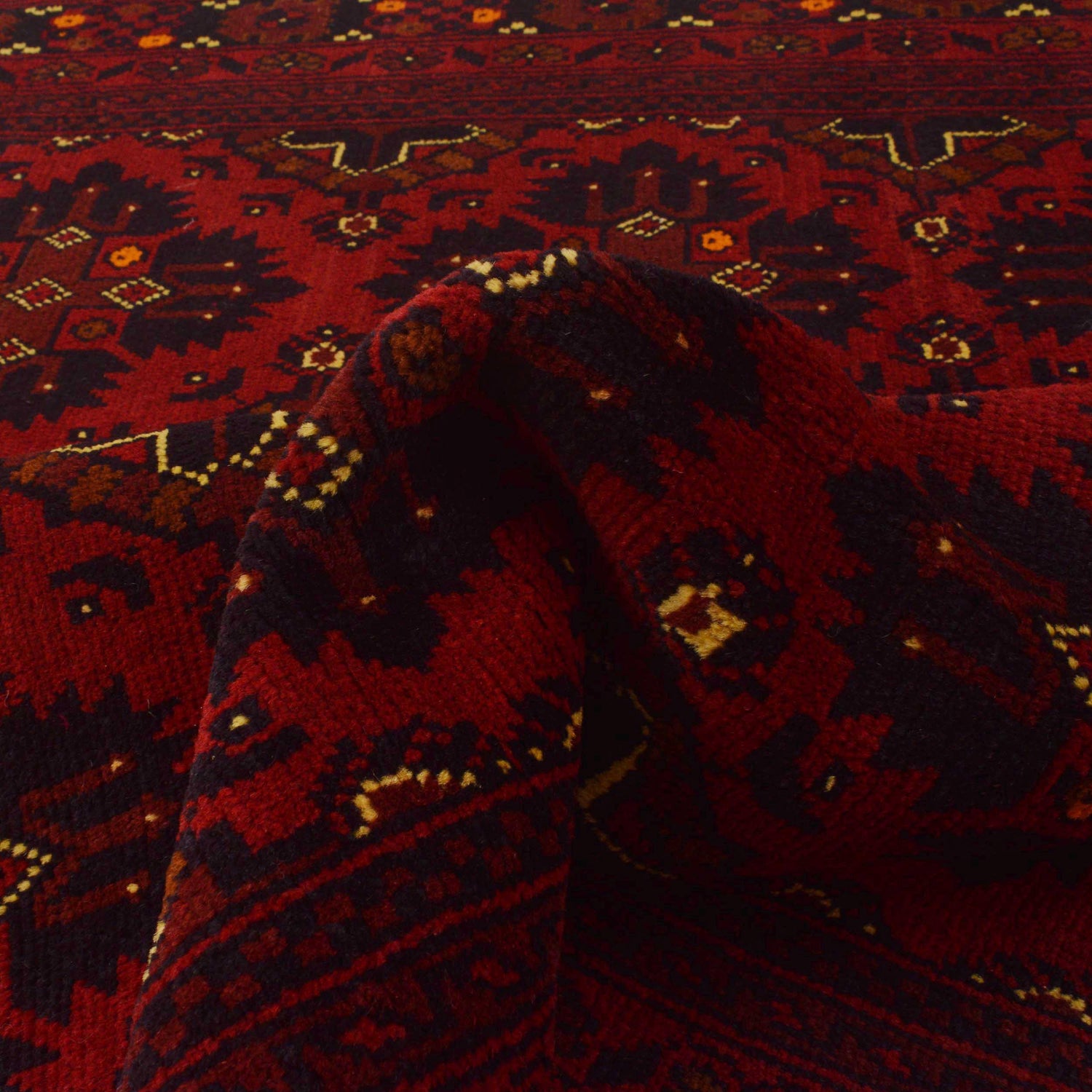 Khal Mohammadi Rug Handmade Red 4x7 ft