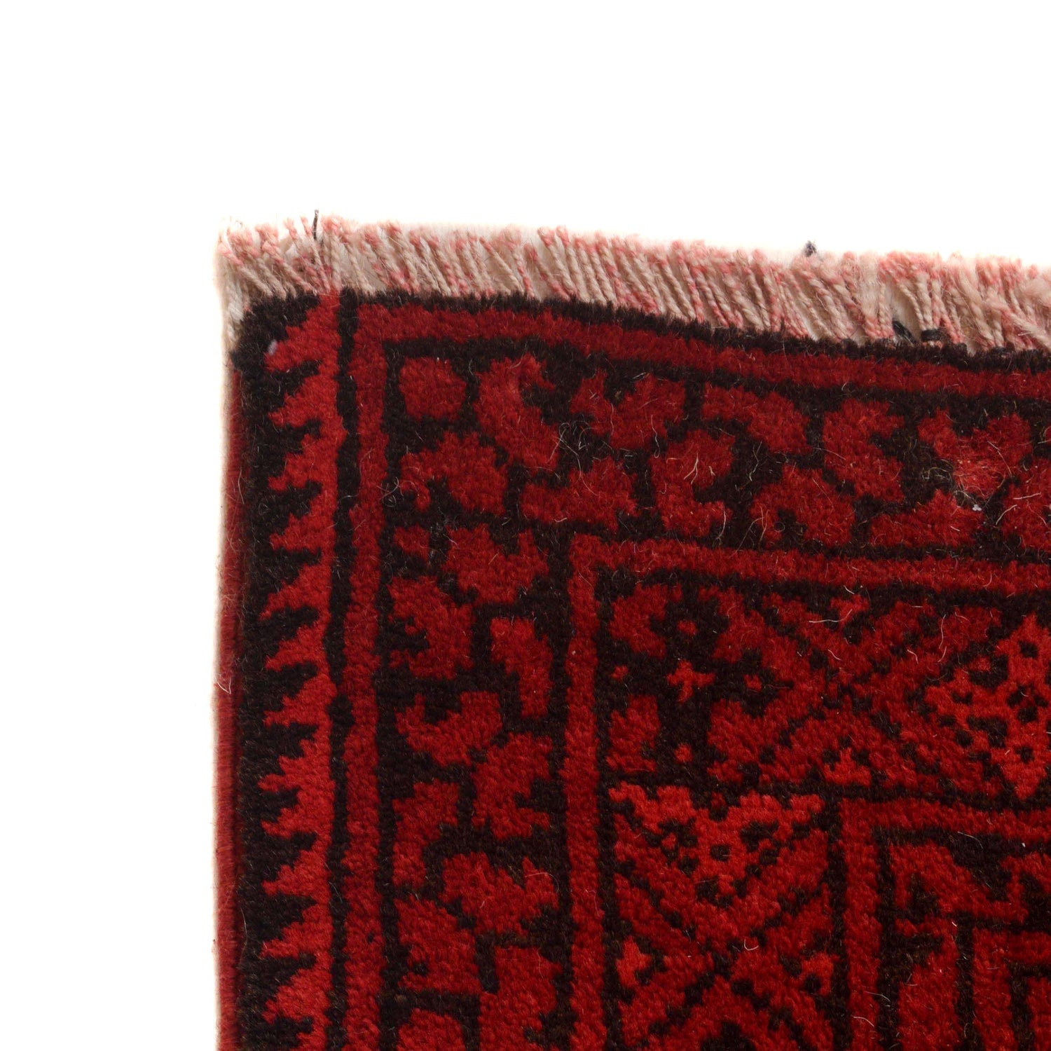 Filpa Area Rug Handmade Red Geometric 7x10 ft