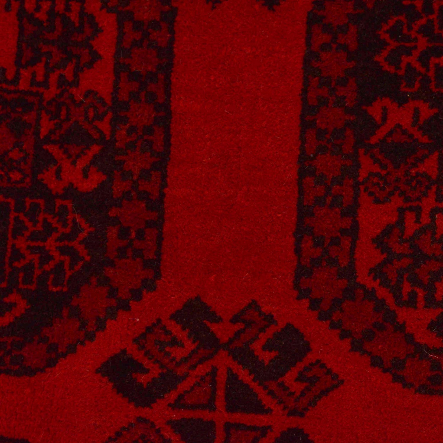 Filpa Area Rug Handmade Red Geometric 7x10 ft