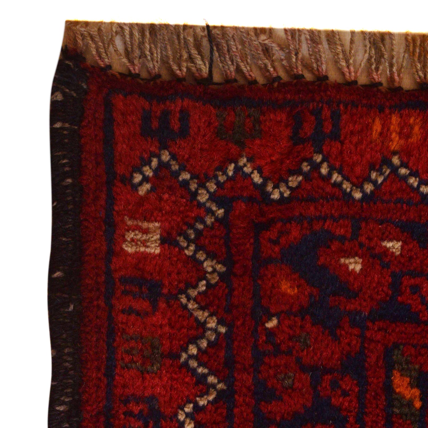 Bokhara Rug Handmade Vibrant Red Medallion 7x10 ft