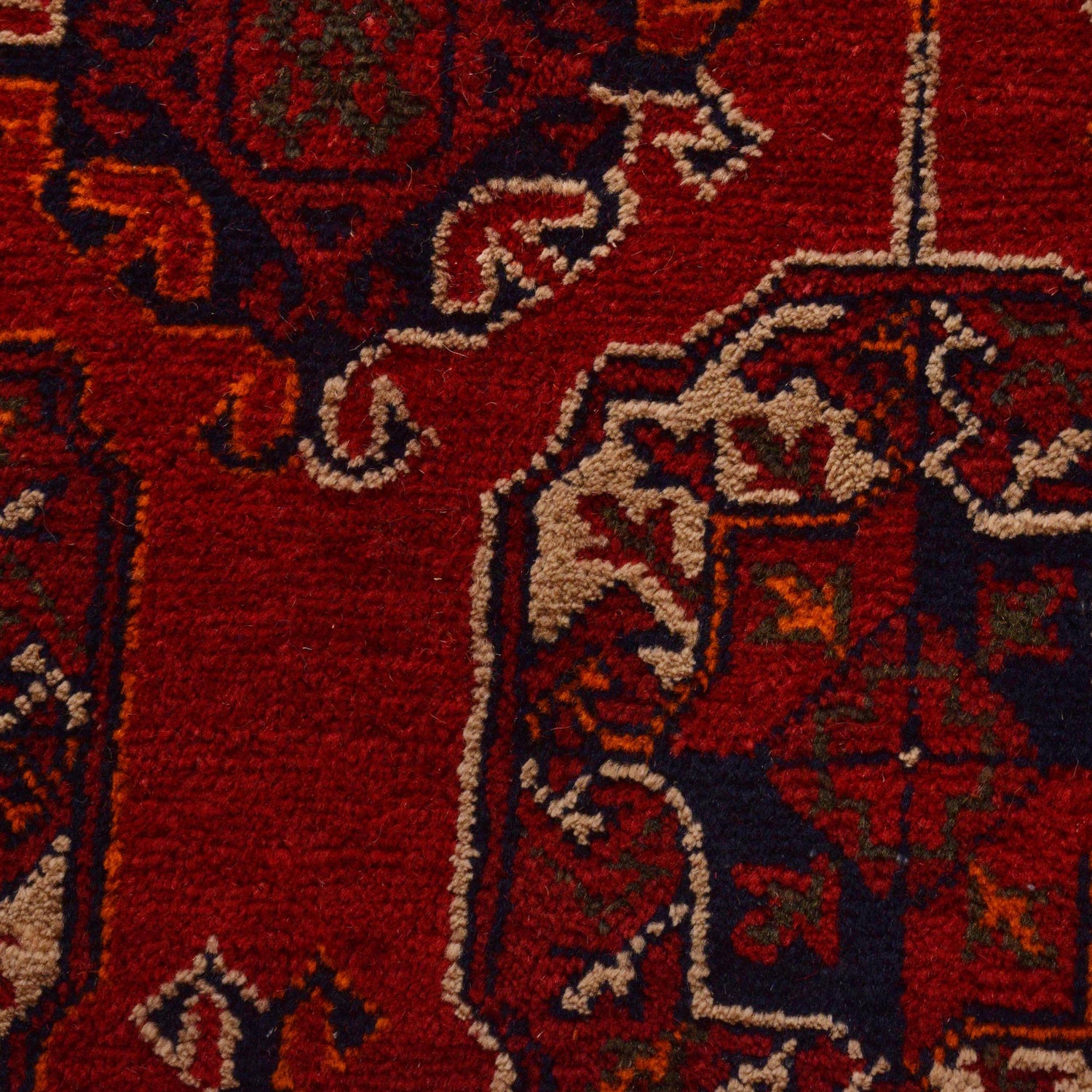 Bokhara Rug Handmade Vibrant Red Medallion 7x10 ft
