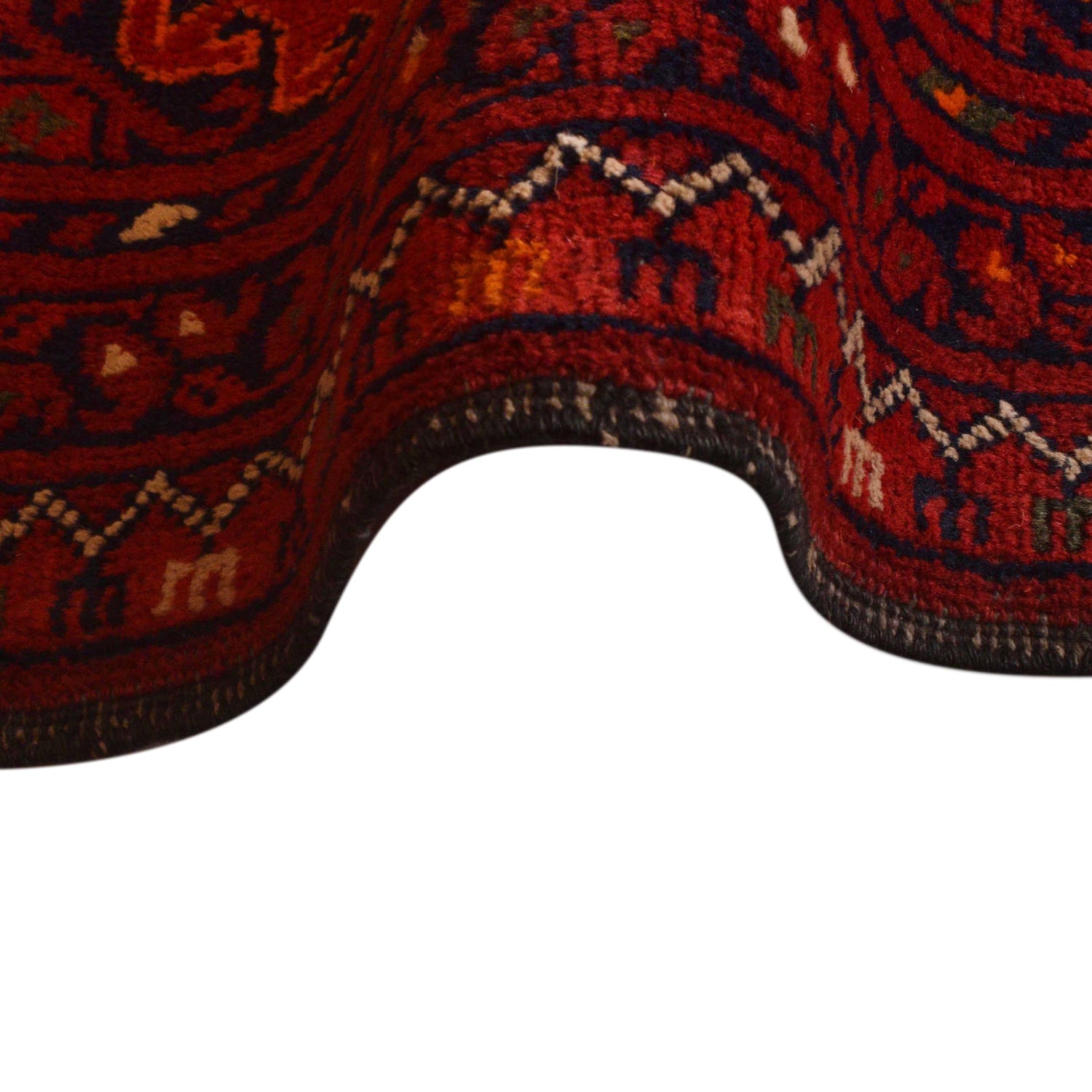 Bokhara Rug Handmade Vibrant Red Medallion 7x10 ft