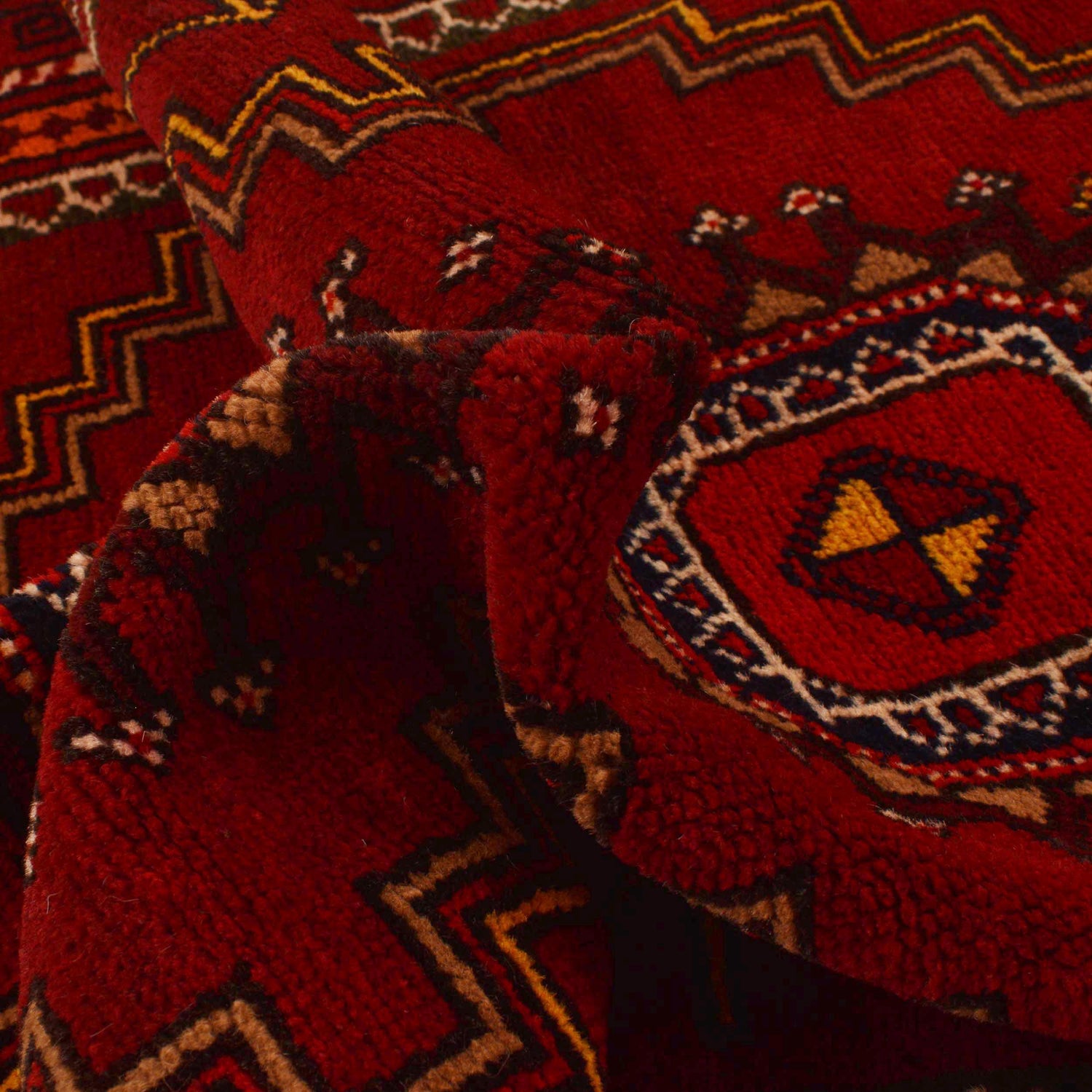 Baluchi Runner Rug Handmade Red 6' Runner