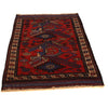 Baluchi Rug Handmade Red Geometric 3x5 ft