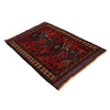 Baluchi Rug Handmade Red Geometric 3x5 ft
