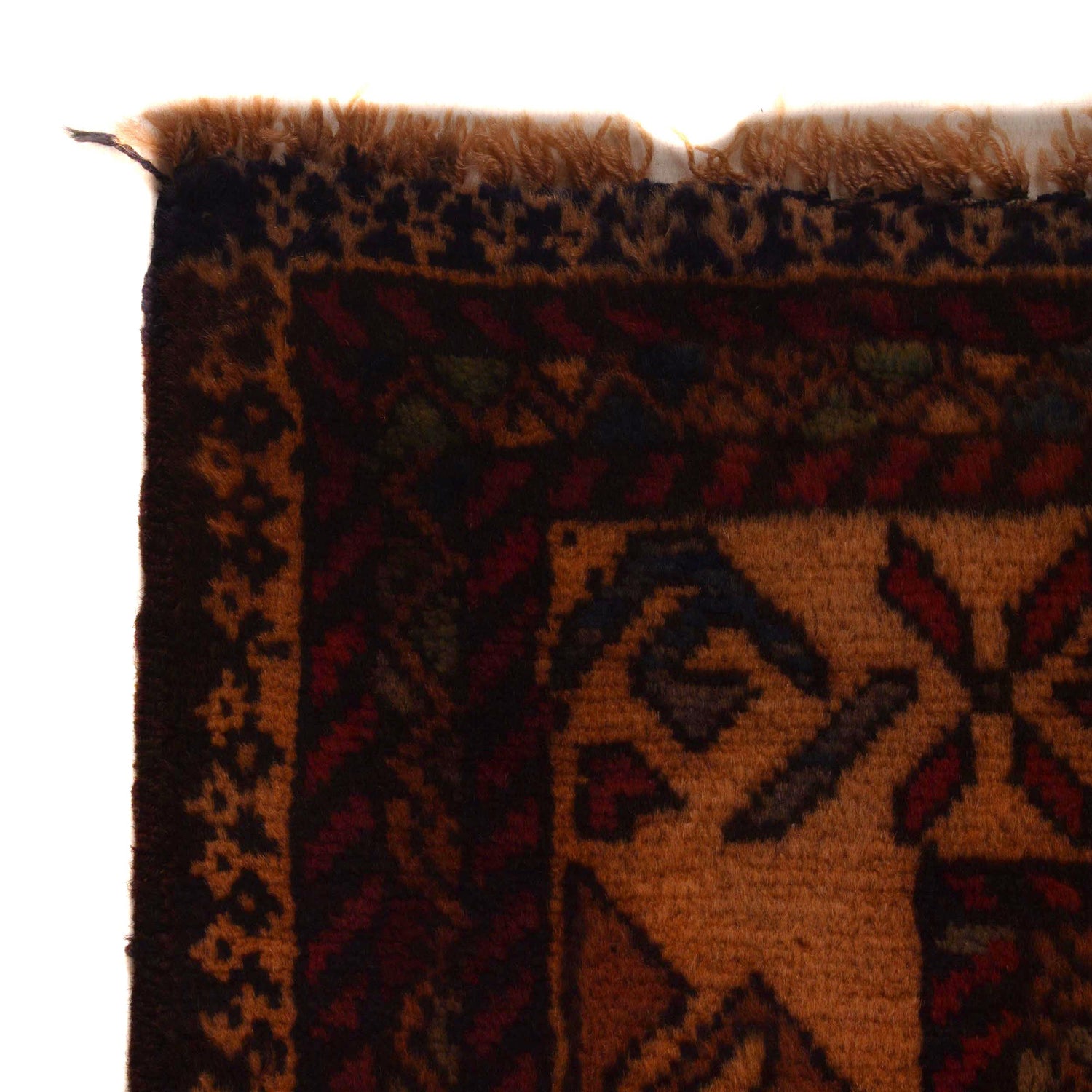 Baluchi Rug Handmade Red Prayer Design 2x4 ft
