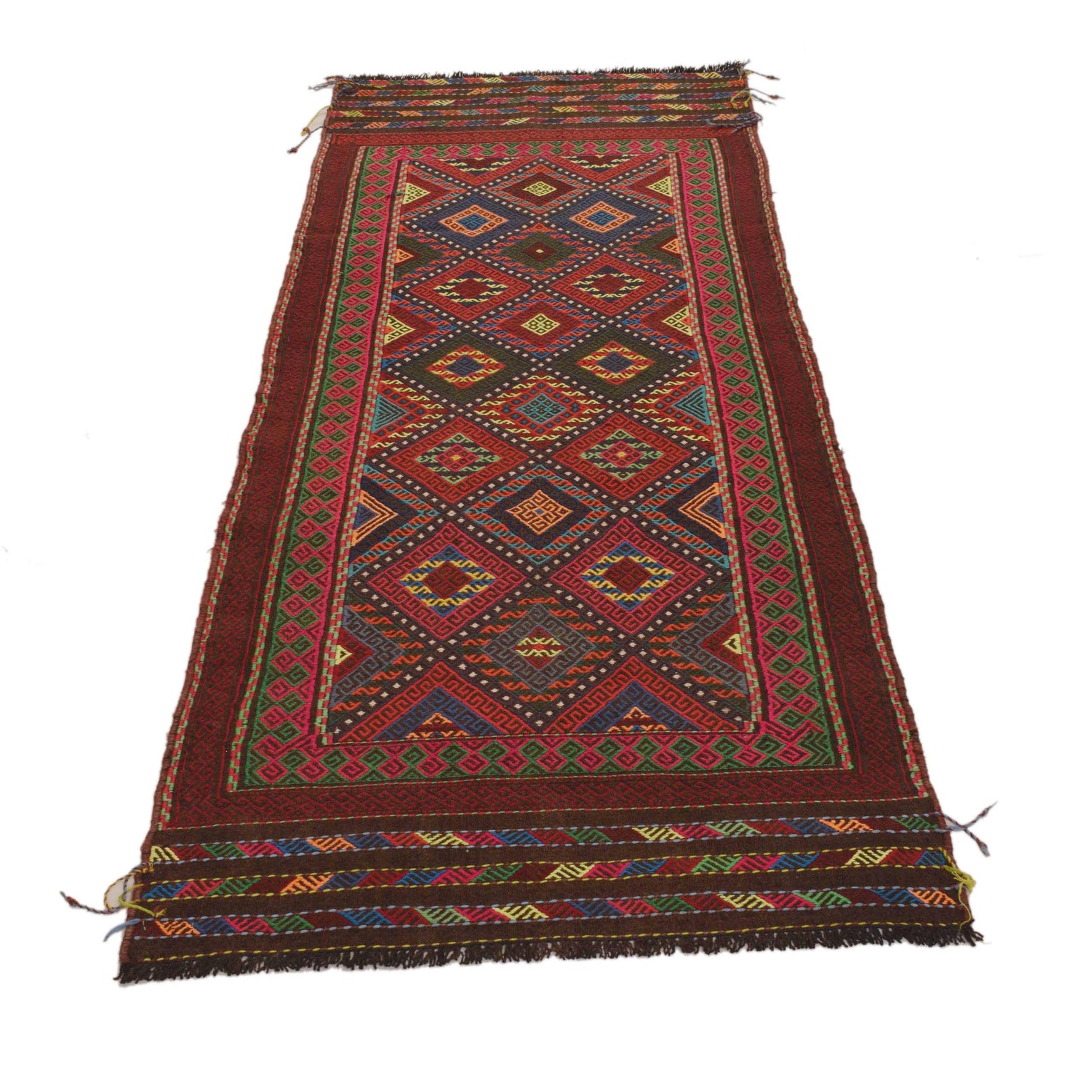 Suzuni Kilim Runner Handmade Multi 8' Runner