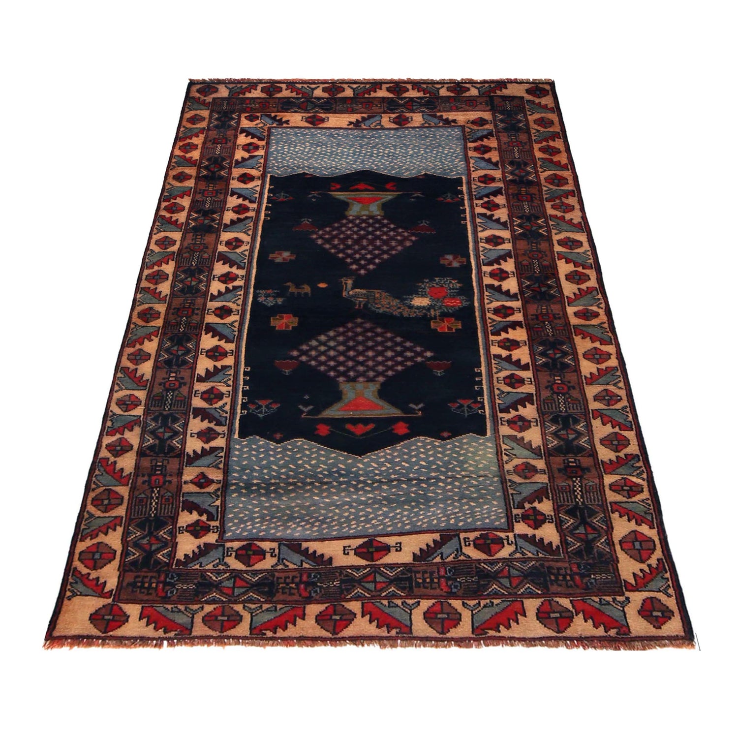 Pictorial Rug Handmade Multi Design