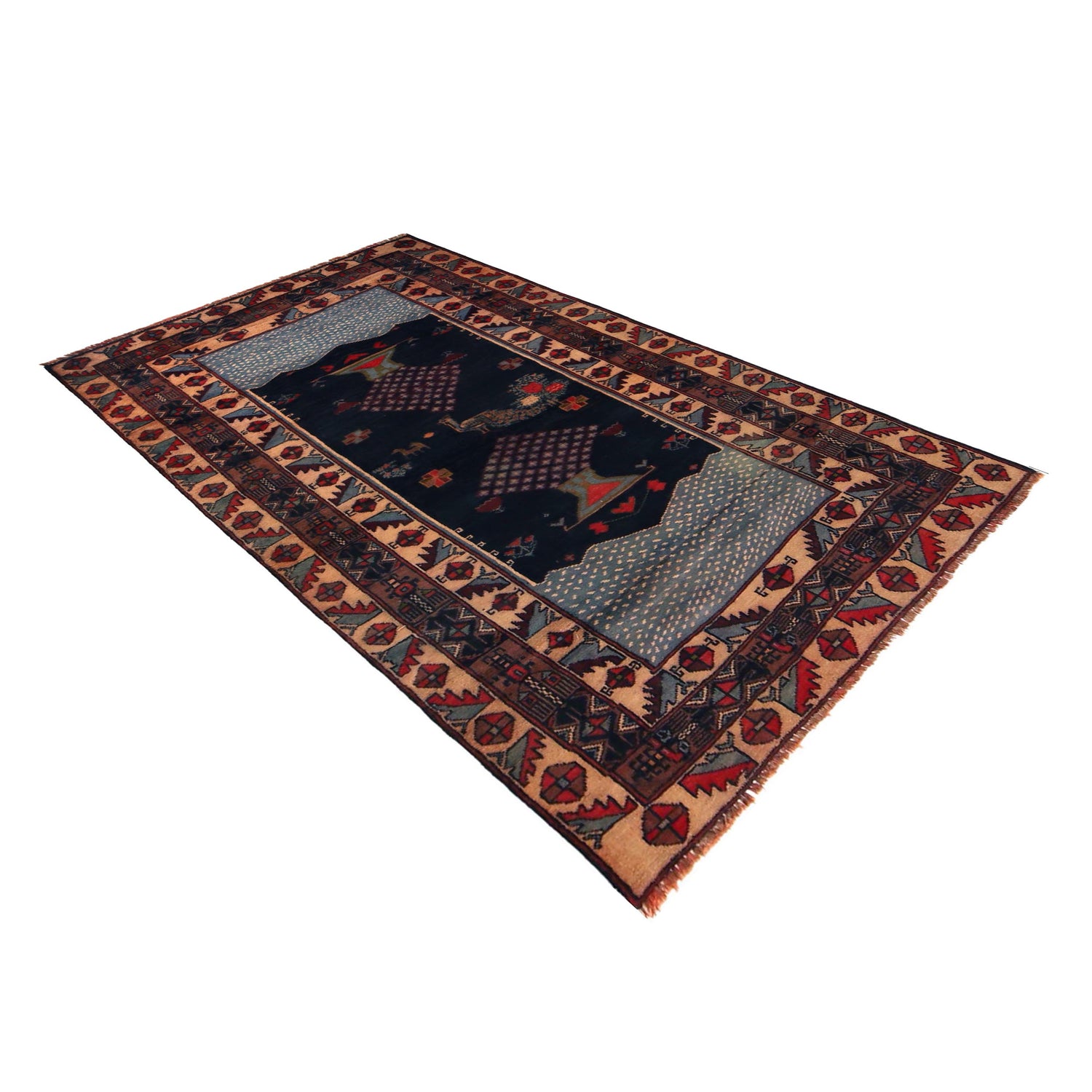 Pictorial Rug Handmade Multi Design