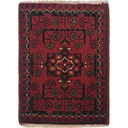 Handmade Wool Doormat Red Floral