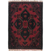 Handmade Wool Doormat Red Floral