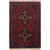 Handmade Wool Doormat Red Floral