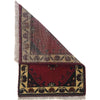 Handmade Wool Doormat Red Floral