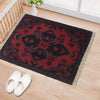 Handmade Wool Doormat Red Floral