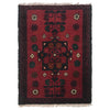 Handmade Wool Doormat Red Floral