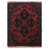 Handmade Wool Doormat Red Floral