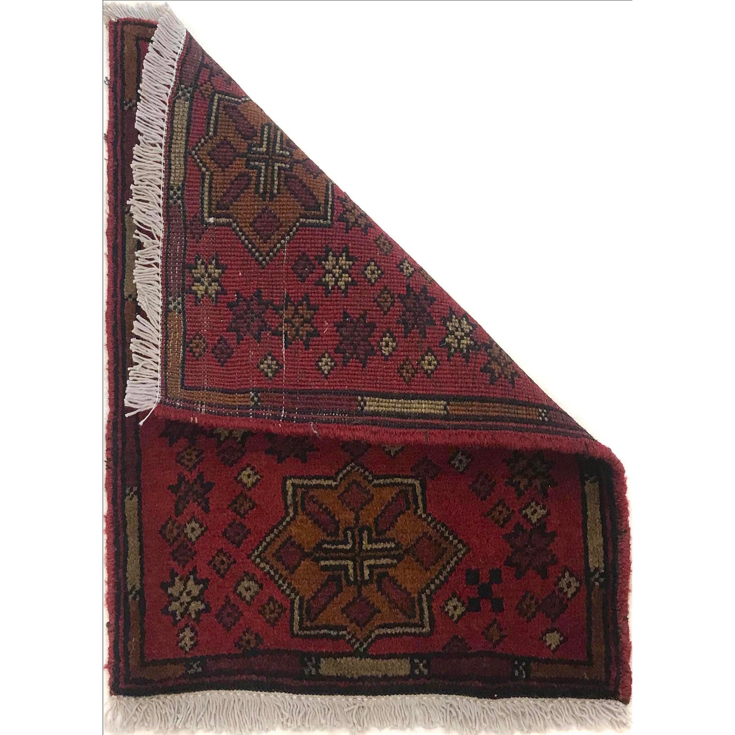 Handmade Wool Doormat Red Floral