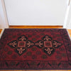 Handmade Wool Doormat Red Floral