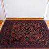 Handmade Wool Doormat Red Floral