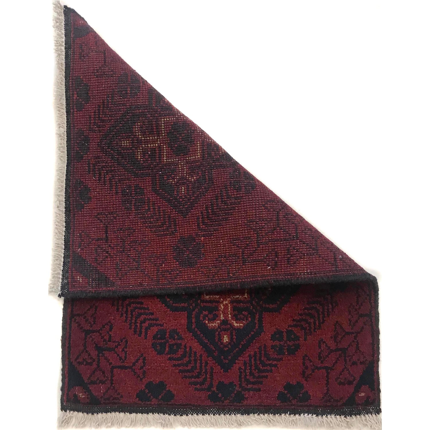 Handmade Wool Doormat Red Floral