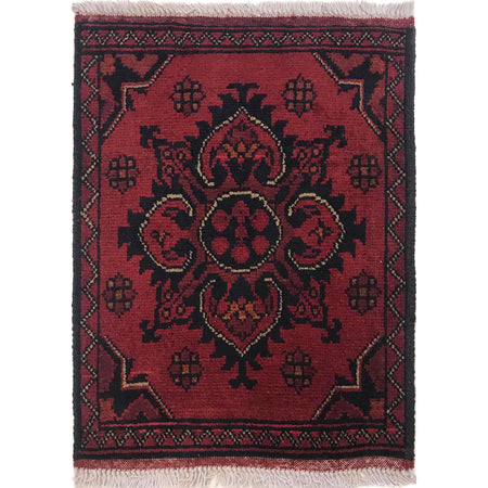 Handmade Wool Doormat Red Floral