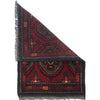 Handmade Wool Doormat Red Floral