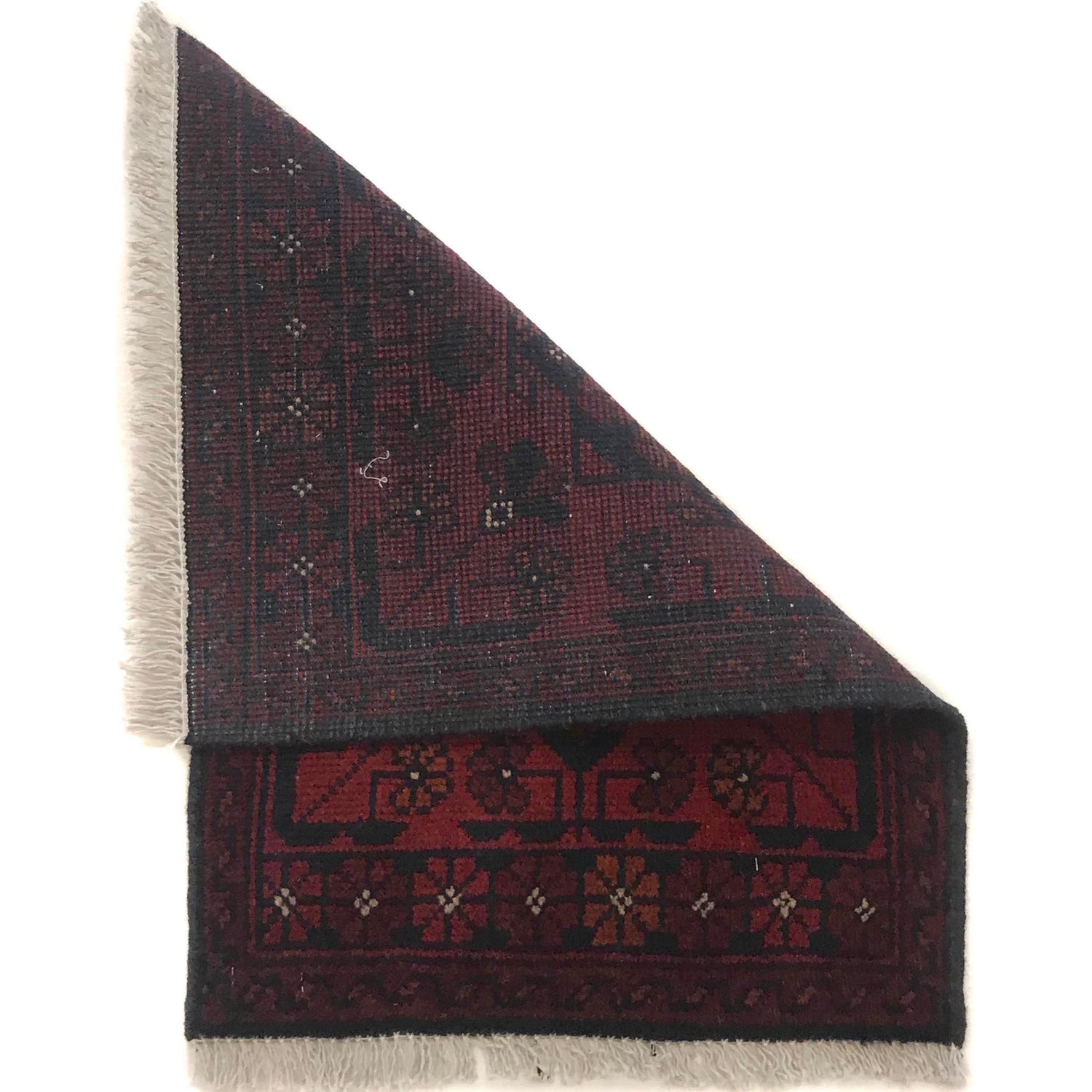 Handmade Wool Doormat Red Floral