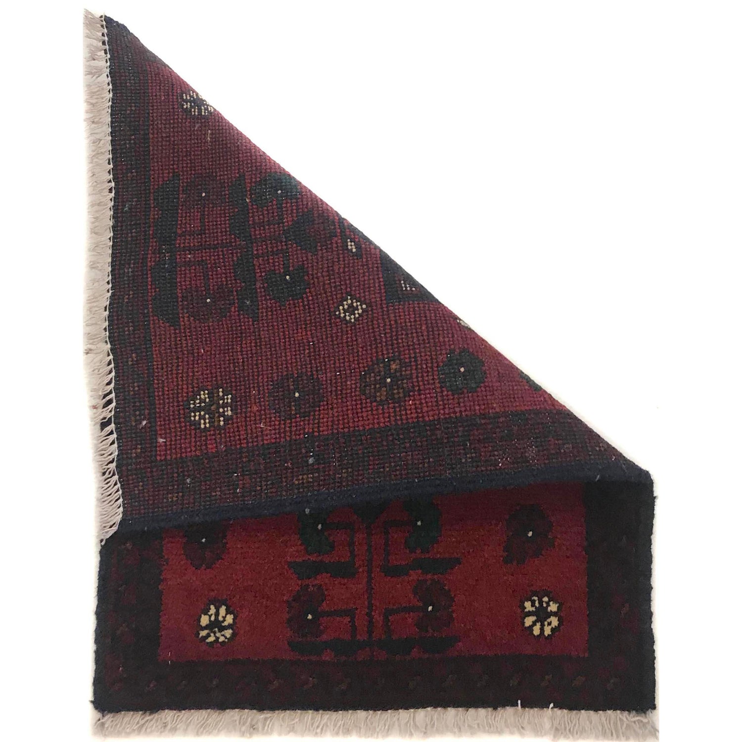 Handmade Wool Doormat Red Floral