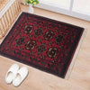 Handmade Wool Doormat Red Floral
