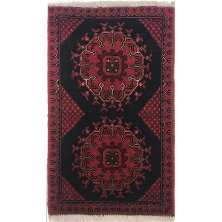 Handmade Wool Doormat Red Floral