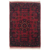 Handmade Wool Doormat Red Floral