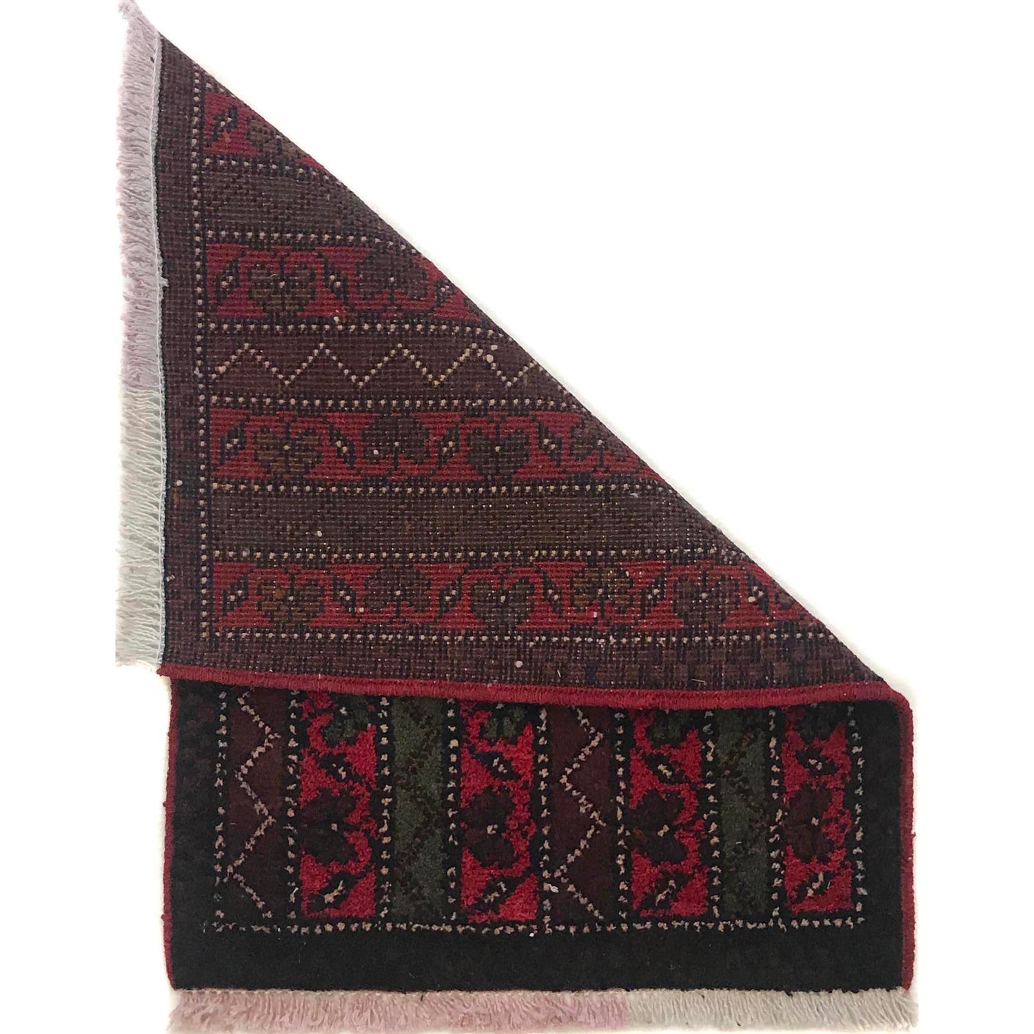 Handmade Wool Doormat Multi Geometric