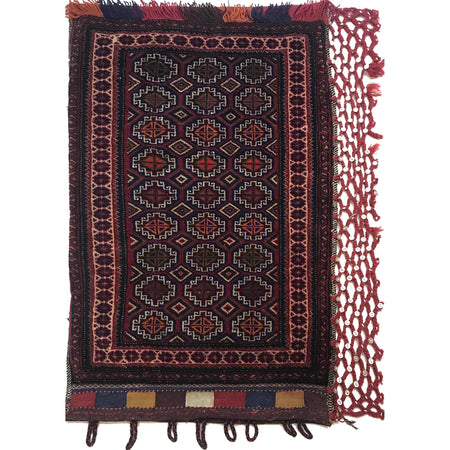 Balisht Area Rug Handmade Multi Geometric 2x3 ft