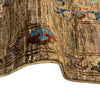 Sultani Area Rug Handmade Gray Floral 5x8 ft