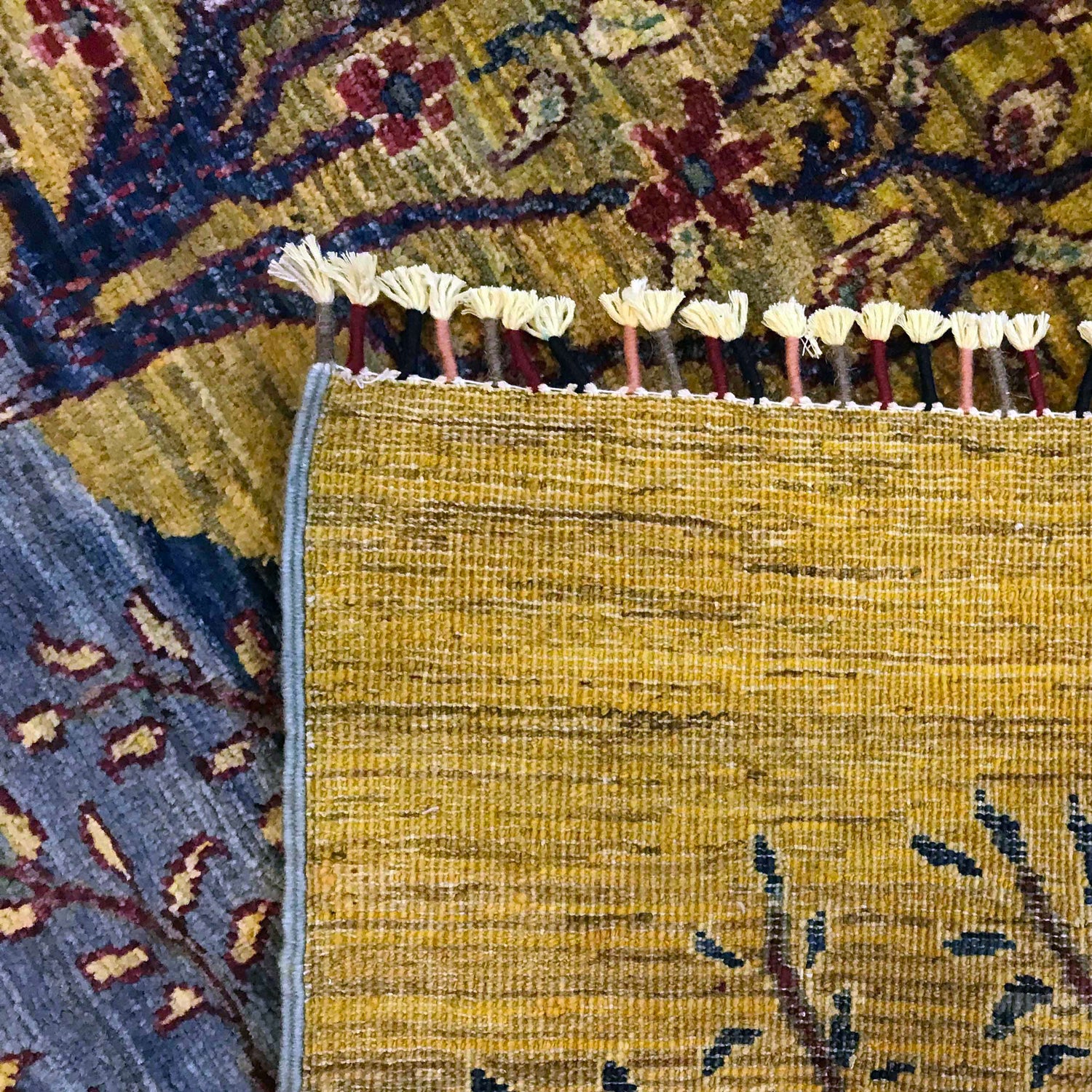 Tree Of Life Area Rug Handmade Multi Floral 7x10 ft