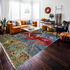 Tree Of Life Area Rug Handmade Multi Floral 7x10 ft