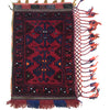 Balisht Area Rug Handmade Red Geometric 2x3 ft