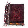 Balisht Area Rug Handmade Red Geometric 2x3 ft