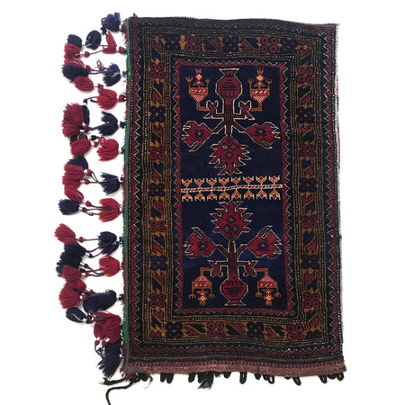 Balisht Area Rug Handmade Multi Geometric 2x3 ft